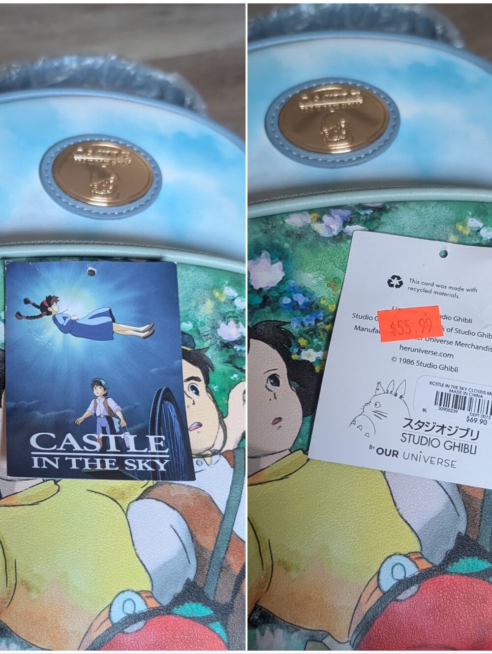 NWT New Studio Ghibli Castle in the Sky Pazu & Sheeta Mini Backpack BoxLunch - Picture 3 of 9